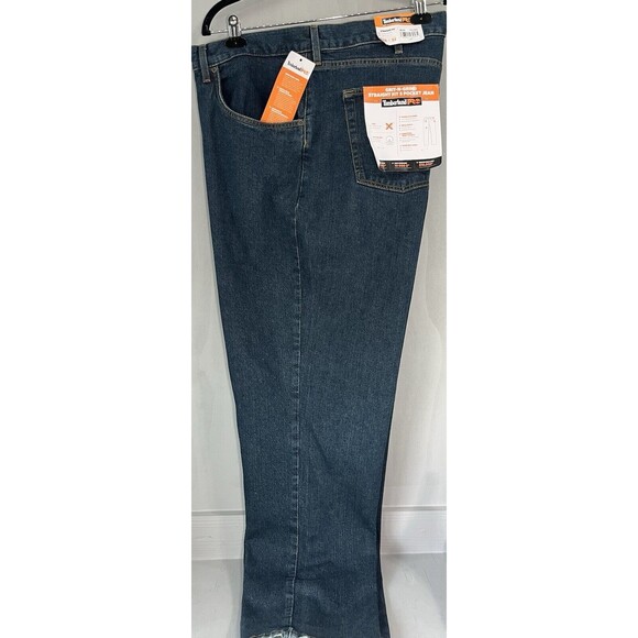 Men’s Timberland Pro Blue Jeans Straight Fit 46 X 32 NWT - Picture 2 of 6